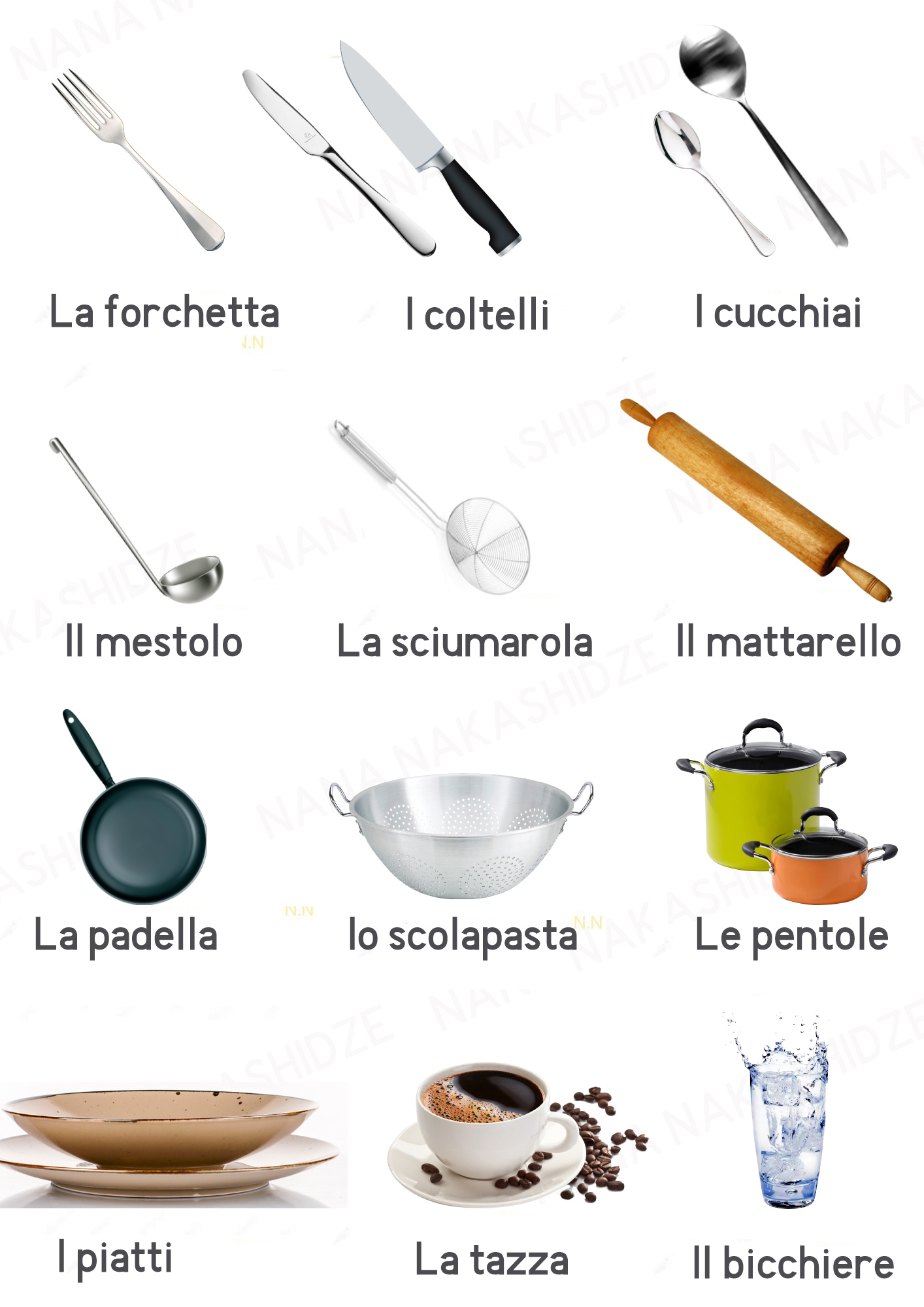 in cucina - სამზარეულოში