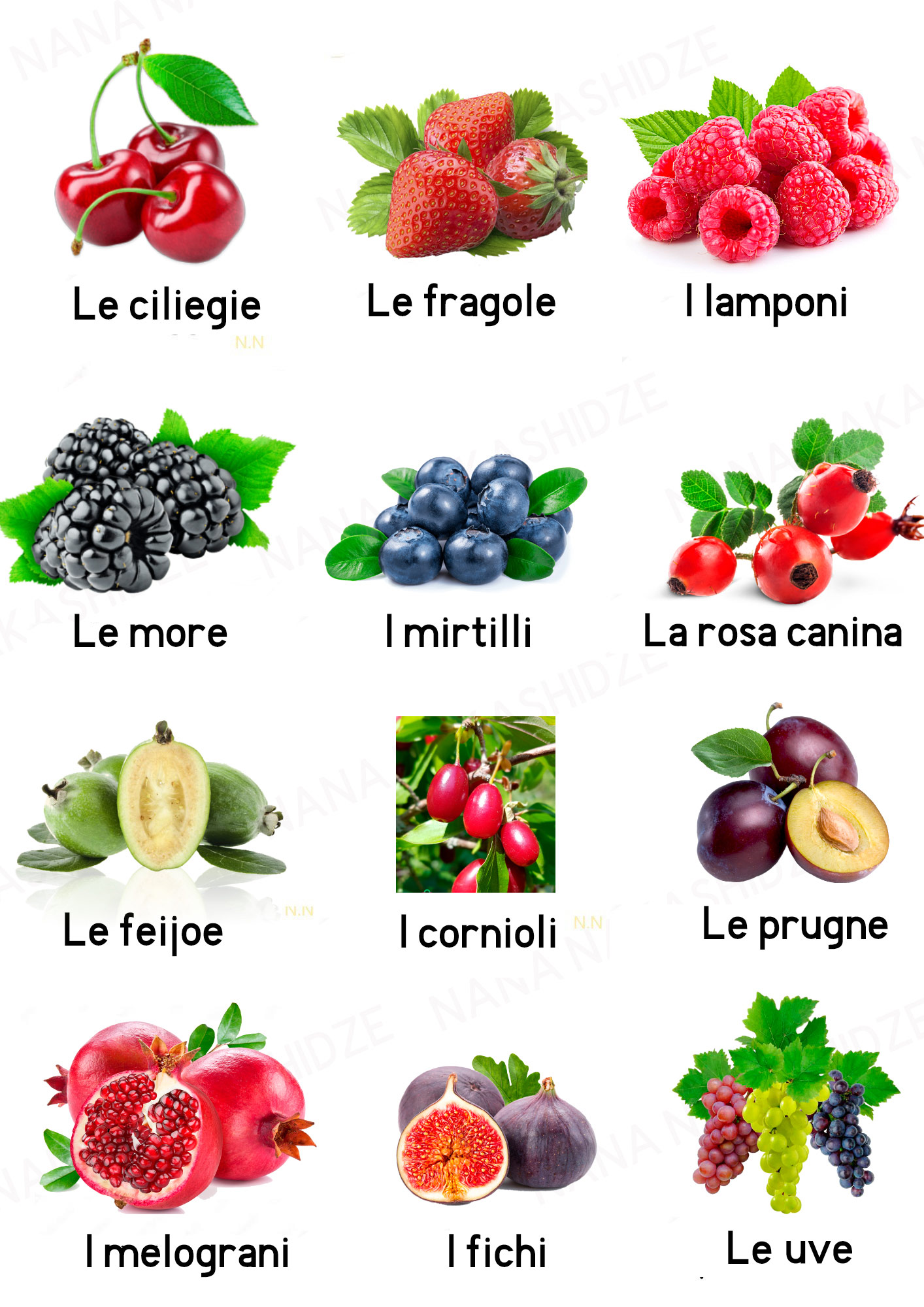La frutta -  ხილი